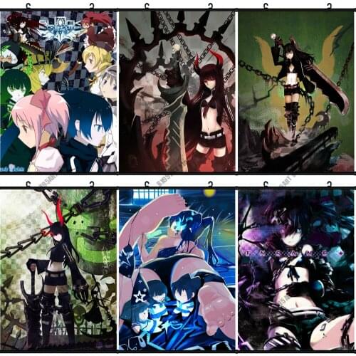 5D Diamond Embroidery Anime Full Square Diamond Painting Mosaic BLACK ROCK SHOOTER Pictures Cross Stitch Kits Home Decoration