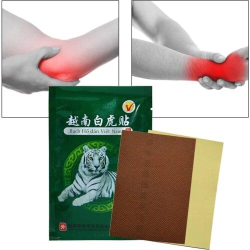 80pcs / lot White Tiger Balm Pain Relief Patch Muscle Neck, Shoulder,Waist,Joint Pain Body Massage Medical Treatment Plaster