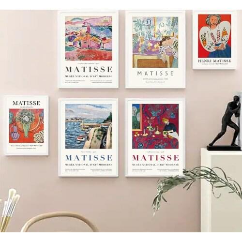 Retro Matisse Abstract Modern Art Wall Art Canvas Painting Nordic Posters And Prints Vintage Wall Pictures For Living Room Decor