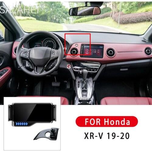 Luxurious Car Phone Holder Electric Mobile Phone Holder Anti-Shake For Honda XR-V 2019 2020 Battery Car Interior Accessories