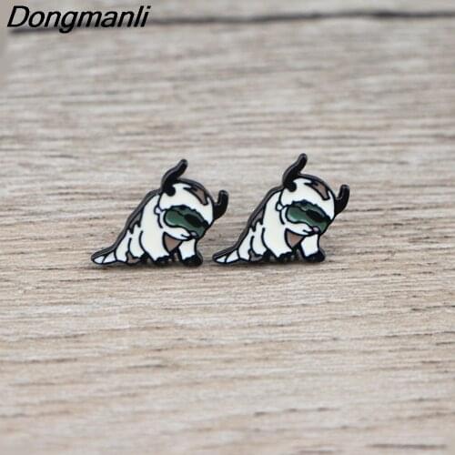 BG249 Dongmanli 1 Pair Magic Story Earrings Cartoon Animal Stud Earrings For Women Girls Ear Jewelry