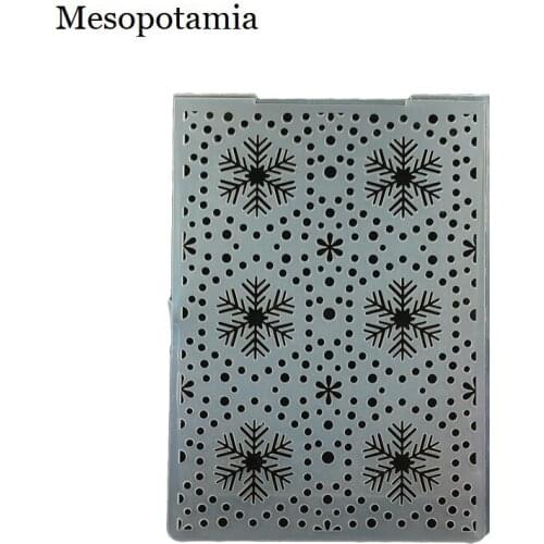 DIY Scrapbooking Christma Snow Winter Bump Embossing File Templates Card Plastic Template Garden Crafts Sewing Embossing Folders