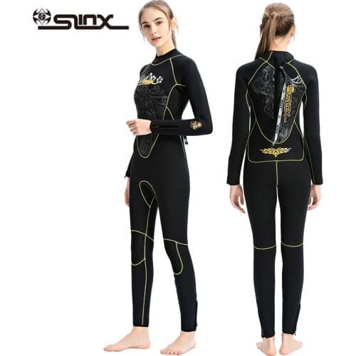 Women 5MM Neoprene wetsuit One-Piece Diving Suit Full body Water Sport Swim Surfing Snorkeling Spearfishing WetSuits