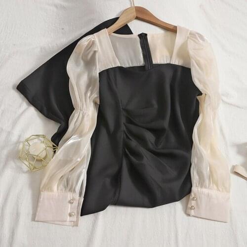 Puffer Sleeve Elegant Vintage Dress Women 2021 Autumn Design Slim Midi Dress Korean Fashion Evening Party Dress Office Ladies