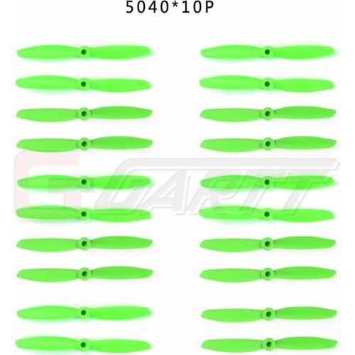 KINGKONG 10 Pairs 5040 green color CW CCW Plastic Propeller For Quadcopter Multicopter