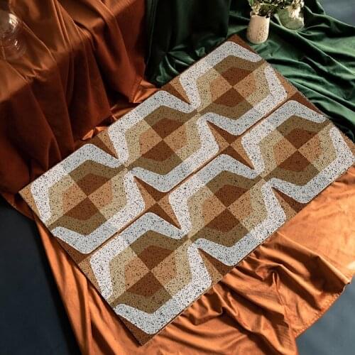 Classic Style Home Door Mat Carpet PVC Anti-slip Mat Living Room Mat Custom Size Hallway Doormat Dustproof Entrance Mat Carpet