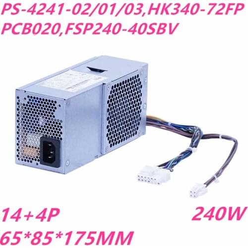New PSU For Lenovo M82 4550 31 72 H3050 Q77 A75 14Pin 240W Power Supply PS-4241-03 HK340-72FP PCB020 FSP240-40SBV FSP240-40SBN