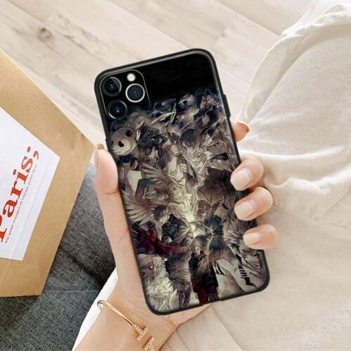 Jujutsu kaisen anime art aesthetic silicone Phone Case FOR iPhone Se 6 6s 7 8 Plus X Xr Xs 11 12 Mini Pro Max Glass Cover Shell