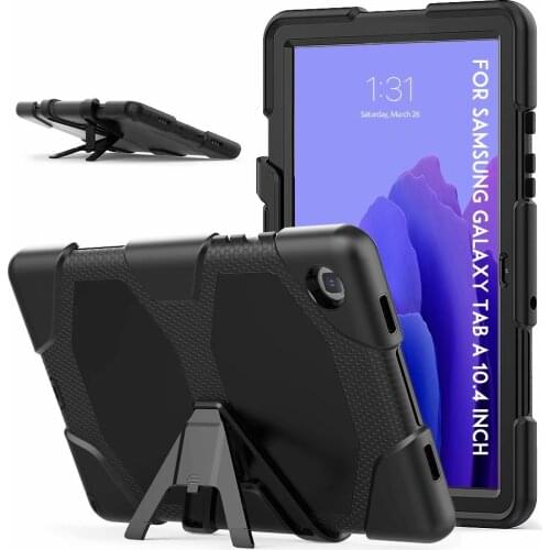 Silicon Kids Safe Amor Shockproof Tablet Cover For Samsung Galaxy Tab A7 10.4 inch 2020 T500 T505 SafeKickstand Protective Case