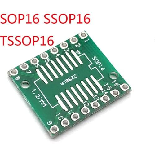 SOP16 SSOP16 TSSOP16 Wide Body Patch DIP DIP 0.65 / 1.27mm Adapter Plate