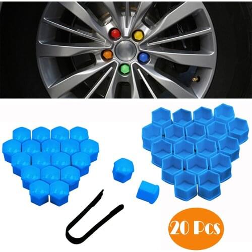 20x 17/19 MM Car Wheel Nut Caps Auto Hub Screw Cover Bolt Rims Exterior Decoration Socket Protect Dust Proof Cache Ecrou De Roue
