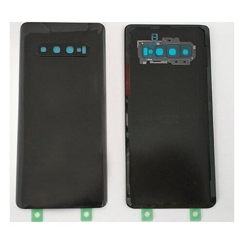 10PCS Back Glass Replaceme For Samsung Galaxy S10/S10 Plus G973 G975 SM-G973 Rear Door Housing Case Replacement+Camera lens