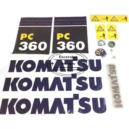 Factory Price Pc130 160 200 210 220 240 270 300 350 360-6-7-8 Excavator Sticker Appearance Sticker Of Excavator Body
