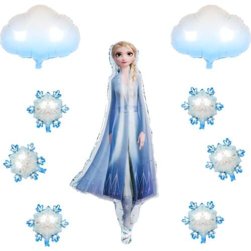 1set Big Frozen Elsa Olaf Foil Balloons Frozen princess Balls Birthday Party Decorations Baby shower Air Golos Kid Love toy
