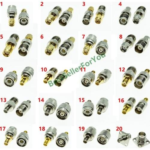1Pcs SMA RPSMA TO TNC RP TNC SMA male female Jack Plug RF Connector Adapter Converter