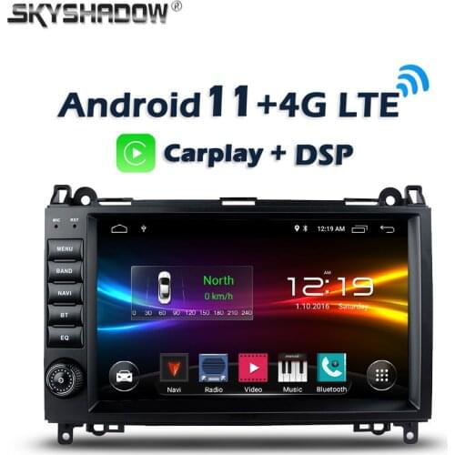 Carplay 9" DSP Android 10.0 4G LTE 32GB 64GB Car DVD Player GPS WIFI Bluetooth Radio For Benz B200 W169 W245 Viano Vito Sprinter
