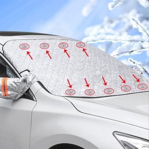 Car Windshield Sunshade Dust Cover Automobiles Rain Ice Snow Protector Anti Heat Front Window Car SUV Cover Parasol Coche