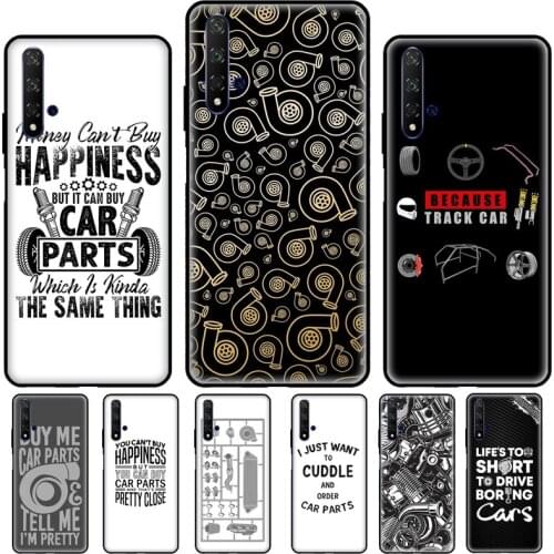 Car Parts Auto Mechanic For Huawei Y7A Y5P Y6P 2020 Y3 Y5 Y6 Y9 Y7 Prime 2018 2017 2019 Nova 2 Z 3 5T Phone Case