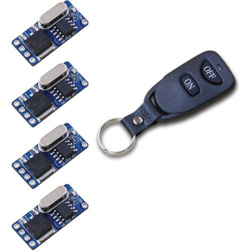 DC3.5V 4.5V 5V 6V 7V 9V 12V RF Wireless Remote Control Relay Switch Receiver Security System Garage Doors with Transmitter NEW