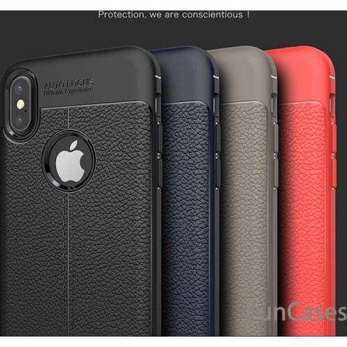 For iPhone X Case 5.8 inch Luxury Ultra-Thin Soft TPU Leather Design Cases For iPhone 10 Case For iPhone X Silicon Phone Case