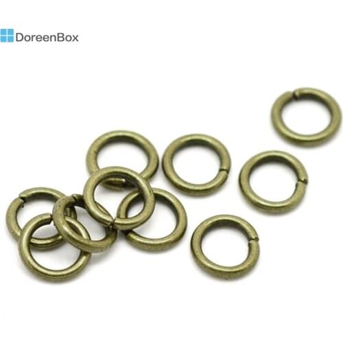 Doreen Box Lovely Antique Bronze Open Jump Rings 7mm(1/4"), sold per lot of 500 (B16975)