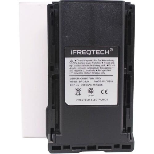 BP-232 BP-232H 2250mAh Battery for Icom Radio IC-A14 A14 F14 F16 F24 F26 F33GS F34G IC-F4021 F3011 IC-F4061 F4161DT/DS T/S F416