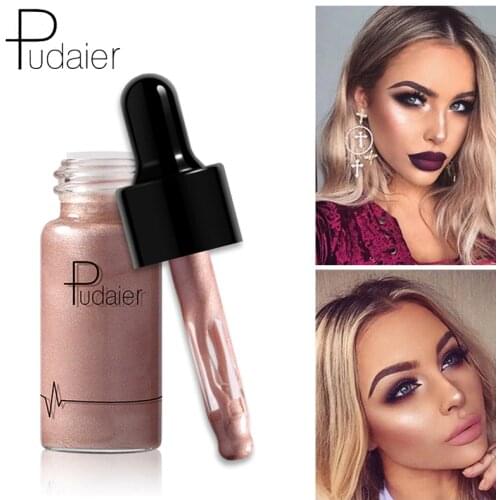 Pudaier Hot Sale Shimmer Liquid Highlighter Lasting Brighten Concealer Eye Lip Face Glow illuminating MakeUp