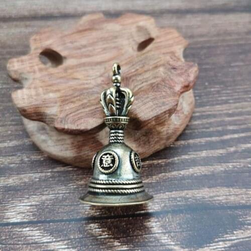 Brass Handicraft Magic Bell Wind Bell Tibetan Bronze Bell Pendant DIY Key Chain Creative Gift home Decoration Pendant