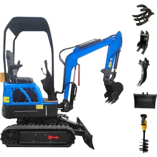 Fast Delivery HT12 Small Digger 1.2T Mini Excavator With Rubber Track