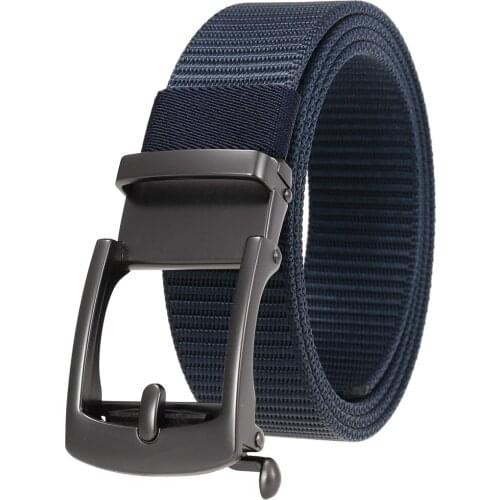 New High Quality Fashion Male Nylon Braided Belt Mens Alloy Belt Buckle Belts for Men Luxury Designer Brand G136-24914-1