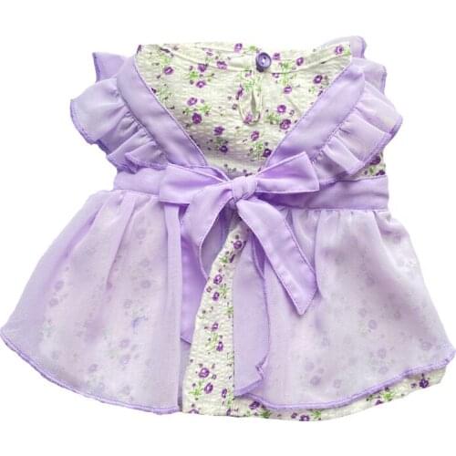 Dog Clothes Summer Pet Dog Dress Skirt Puppy Small Dog Costume Dresses Yorkshire Pomeranian Poodle Bichon Schnauzer Clothing