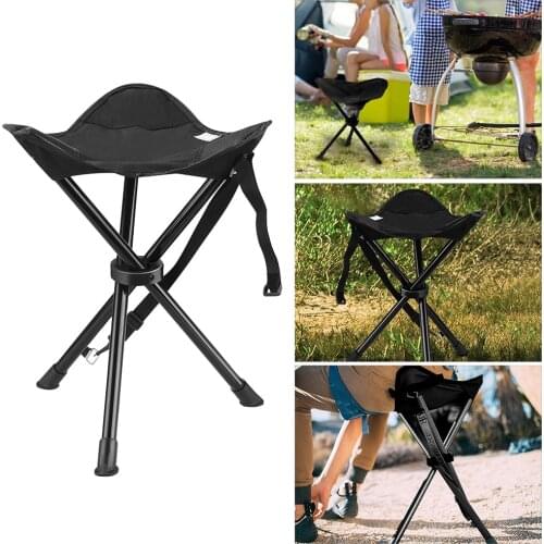 Portable Tripod Stool Folding Chair with Carrying Case for Outdoor Camping Walking Hunting Hiking Fishing Travel 200lbs Capacity