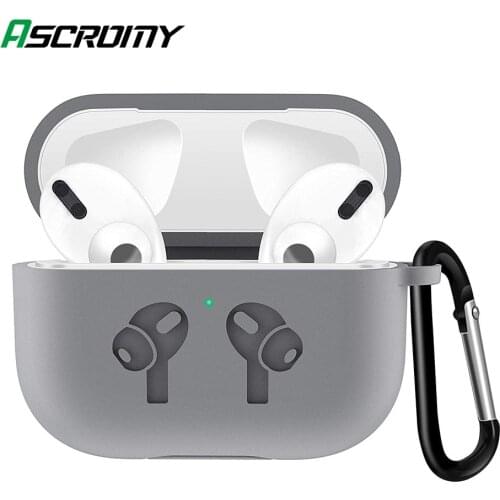 Silicone Case For Airpod Pro Case For Apple Airpods Pro 3 Air pods Soft Slim Wireless Charging Headphone Earphone Cover Fundas