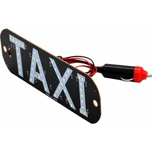 SUNKIA LED Light board TAXI Style for Taxi Driver with Car Charger 4 Color Choose Windscree Light