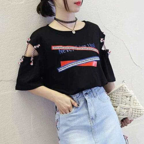 Vintage Chic Short Sleeve T Shirt Casual Personality Streetwear Loose Chic Vintage T Shirt Short Sleeve for Woman
