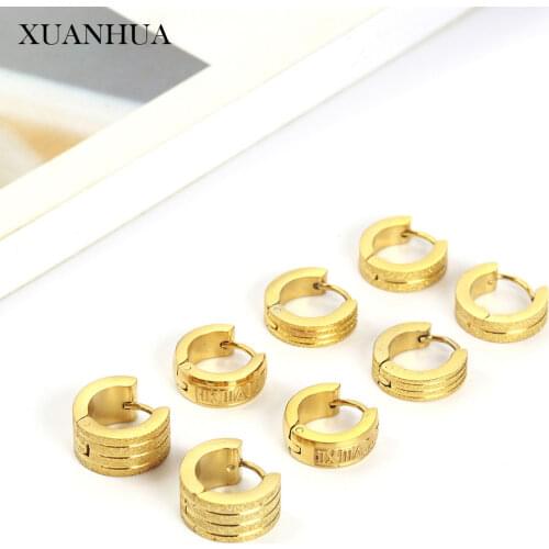 XUANHUA Korean Earrings Charm Stainless Steel Earrings For Women Earings Fashion Jewelry Accessories Free Shipping