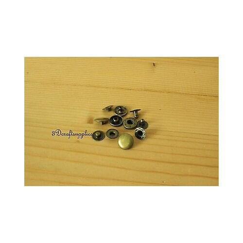 Snap fastener copper Press stud Snap Buttons anti bronze 30 sets 12 mm i22