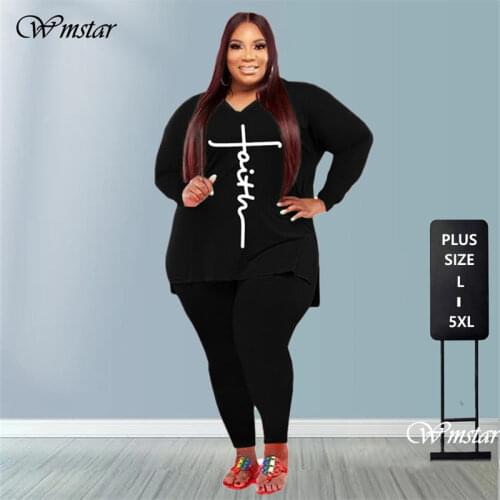 Plus Size Sets Fall Clothes for Women Two Piece Outfits Loose Top Pants Casual Tracksuit Jogging Suits Wholesale Dropshipping