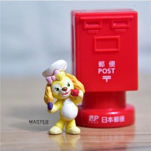 24piece/lot 4cm Duffy friend StellaLou rabbit collection figures toys duffy bear figure toys model decoration toys doll