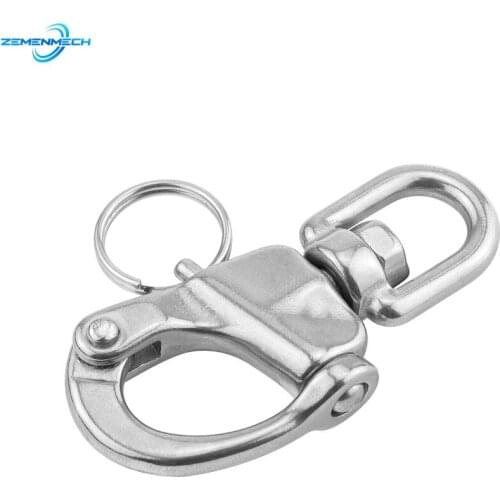 316 Stainless Steel Swivel Snap Shackle Quick Release Boat Anchor Chain Eye Shackle Swivel Snap Hook for Marine Architectural