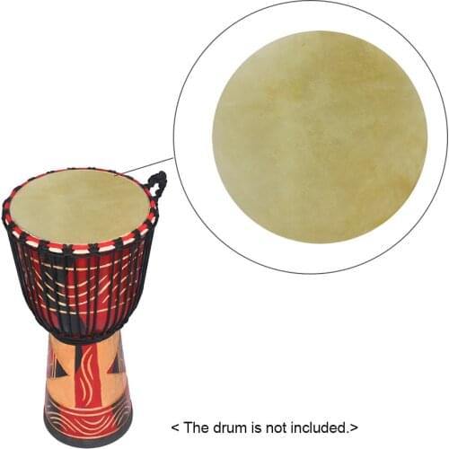 42cm/ 16.5in Drum Head Durable Buffalo Skin Round Drum Convers for Bongo African Drum Conga Konga Drums 2pcs/pack