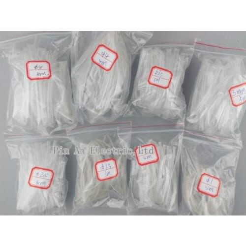 5 Meter/lot 2:1 transpare 1mm 1.5mm 2mm 2.5mm 3mm 3.5mm 4mm 5mm 6mm Heat Shrink