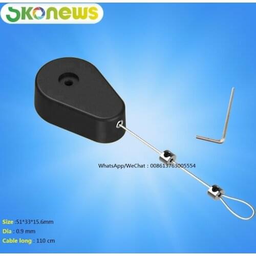 50 pcs Anti Theft Retractable Pull Box, Anti Shoplifting Products,mechanical Security cable recoiler,Retracting Display Cable