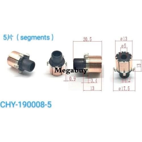 5x13x20.5mm 5p Copper Bars Alternator Electric Motor Commutator Copper Commutator Armature Commutator