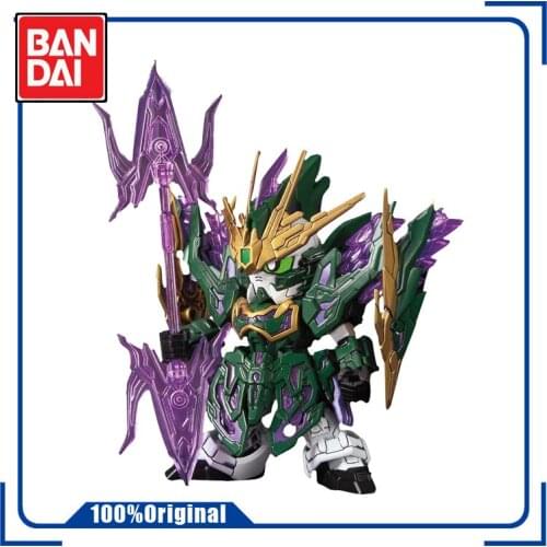 BANDAI BB SD GUNDAM WORLD SANGOKU SOKETSUDEN ZHANG HE XXXG-01S Shenlong Gundam Assembly Model Action Toy Figures Children Gifts