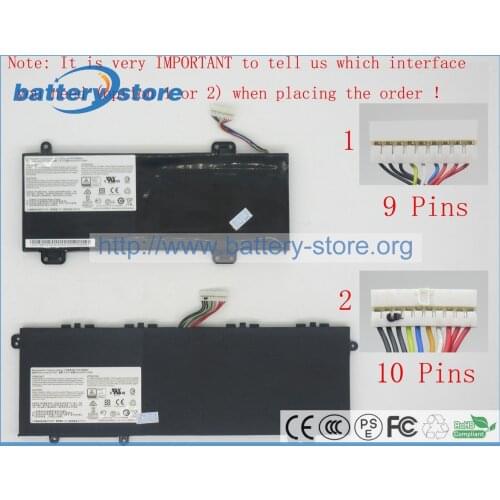 Free ship 6400mAh, 47.36W Genuine battery BTY-S37 for MSI GS30 , MS1-13F1 laptop