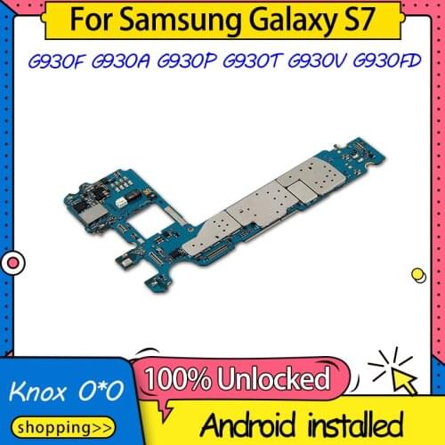 Free Shipping,Replacement For Samsung Galaxy S7 Motherboard G930F G930A G930P G930T G930V G930FD Mainboard Logic Board