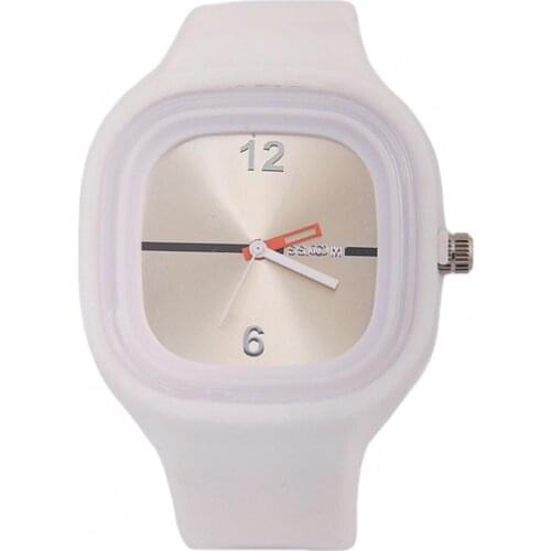 Fashion Women Watches Square Dial Silicone Band Alloy Jelly Color Accurate Quartz Wristwatch Watch for Office часы женские