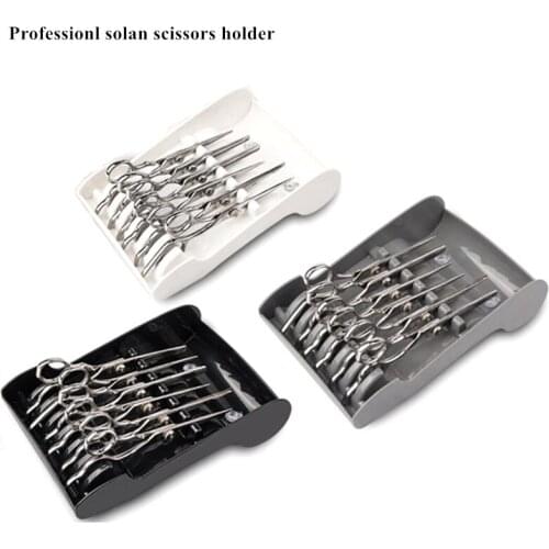 Professional hair scissors holder Salon cutting Stand Rack Case barber Holder Storage thinning shears Organizer for Hairdresser