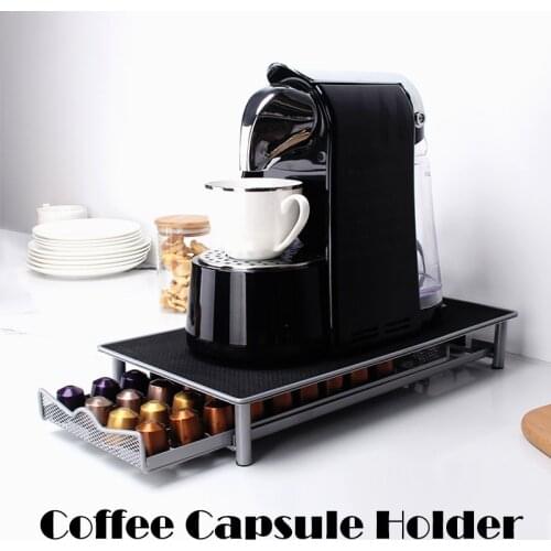 Coffee Capsule Box Drawer Holder Coffee Pod Storage Rack Machine Stand Nespresso Coffee Capsule Frame Dolce Gusto Organization